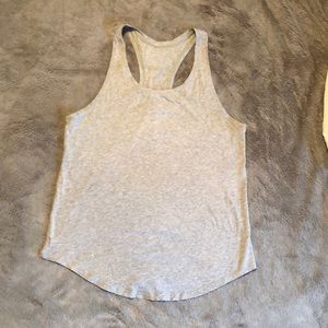 Lululemon Pleated Love Tank, Grey, Size 6.